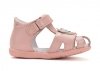Sandałki skórzane D.D.STEP G075-51284D Baby Pink na rzepy